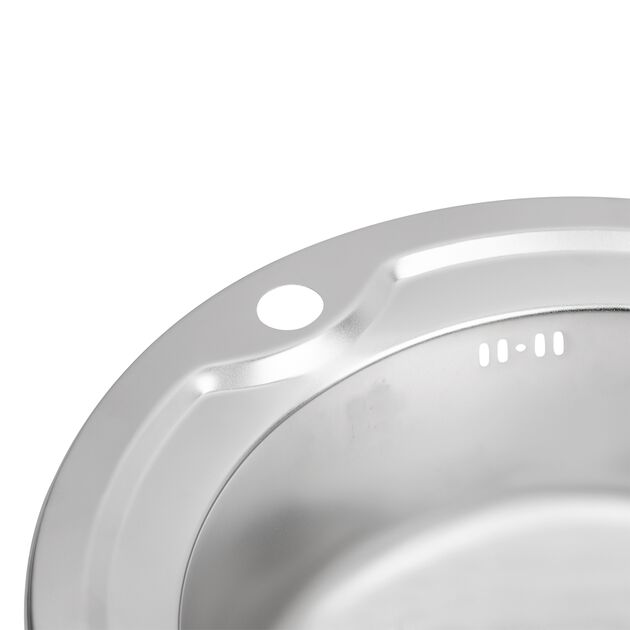 Кухонная мойка Brinex 510-D 0,8 мм Satin (BRIN510SAT08), фото , изображение 6 | SNABZHENIE.com.ua Кухонная мойка Brinex 510-D 0,8 мм Satin (BRIN510SAT08), фото , изображение 6 | SNABZHENIE.com.ua