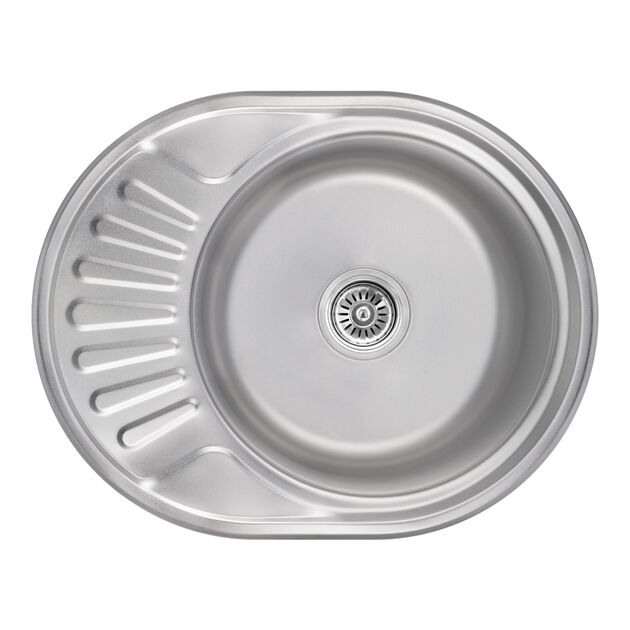Кухонная мойка Brinex 5745 0,8 мм Satin (BRIN5745SAT08), фото  | SNABZHENIE.com.ua