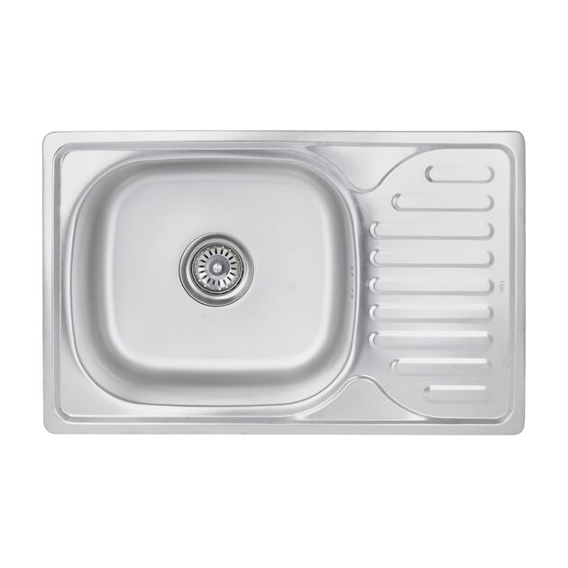 Кухонная мойка Brinex 6642 0,8 мм Satin (BRIN6642SAT08), фото  | SNABZHENIE.com.ua