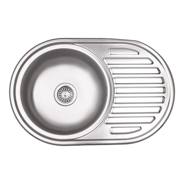 Кухонная мойка Brinex 7750 0,8 мм Micro Decor (BRIN7750MDEC08), фото  | SNABZHENIE.com.ua