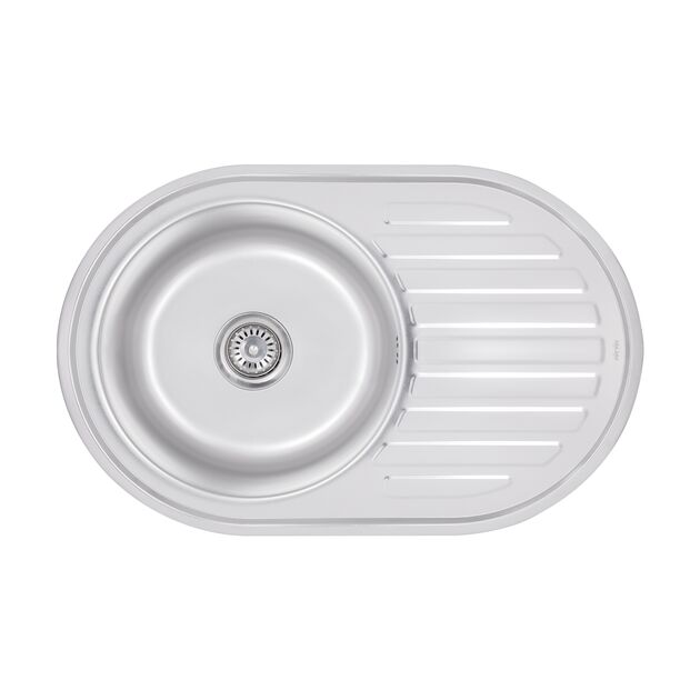 Кухонная мойка Brinex 7750 0,8 мм Satin (BRIN7750SAT08), фото  | SNABZHENIE.com.ua