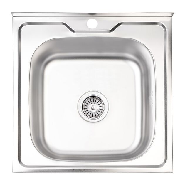 Кухонная мойка Brinex 5050 0,6 мм Satin (BRIN5050SAT06), фото  | SNABZHENIE.com.ua