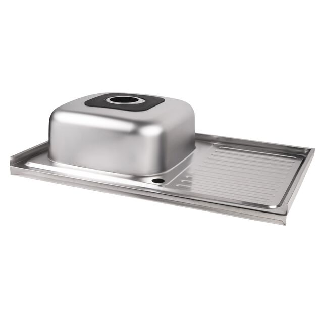 Кухонная мойка Brinex 5080-L 0,8 мм Satin (BRIN5080LSAT06), фото , зображення 5 | SNABZHENIE.com.ua Кухонная мойка Brinex 5080-L 0,8 мм Satin (BRIN5080LSAT06), фото , зображення 5 | SNABZHENIE.com.ua
