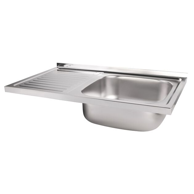Кухонная мойка Brinex 5080-R 0,8 мм Satin (BRIN5080RSAT06), фото , зображення 4 | SNABZHENIE.com.ua Кухонная мойка Brinex 5080-R 0,8 мм Satin (BRIN5080RSAT06), фото , зображення 4 | SNABZHENIE.com.ua
