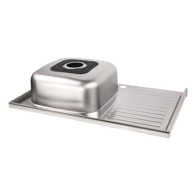 Кухонная мойка Brinex 5080-R 0,8 мм Satin (BRIN5080RSAT06), фото , зображення 5 | SNABZHENIE.com.ua Кухонная мойка Brinex 5080-R 0,8 мм Satin (BRIN5080RSAT06), фото , зображення 5 | SNABZHENIE.com.ua