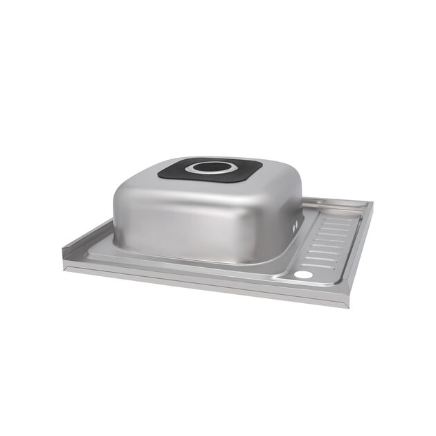 Кухонная мойка Brinex 6050-L 0,6 мм Satin (BRIN6050LSAT06), фото , зображення 5 | SNABZHENIE.com.ua Кухонная мойка Brinex 6050-L 0,6 мм Satin (BRIN6050LSAT06), фото , зображення 5 | SNABZHENIE.com.ua
