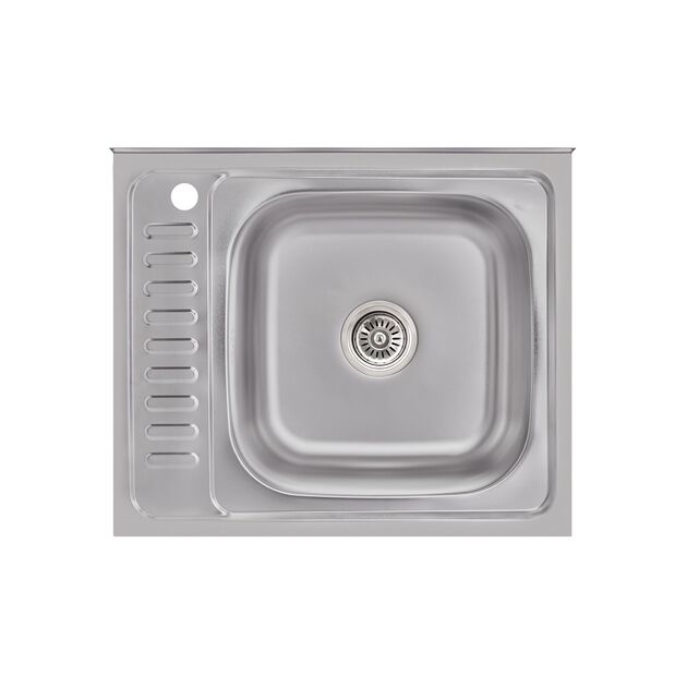 Кухонная мойка Brinex 6050-R 0,6 мм Satin (BRIN6050RSAT06), фото  | SNABZHENIE.com.ua