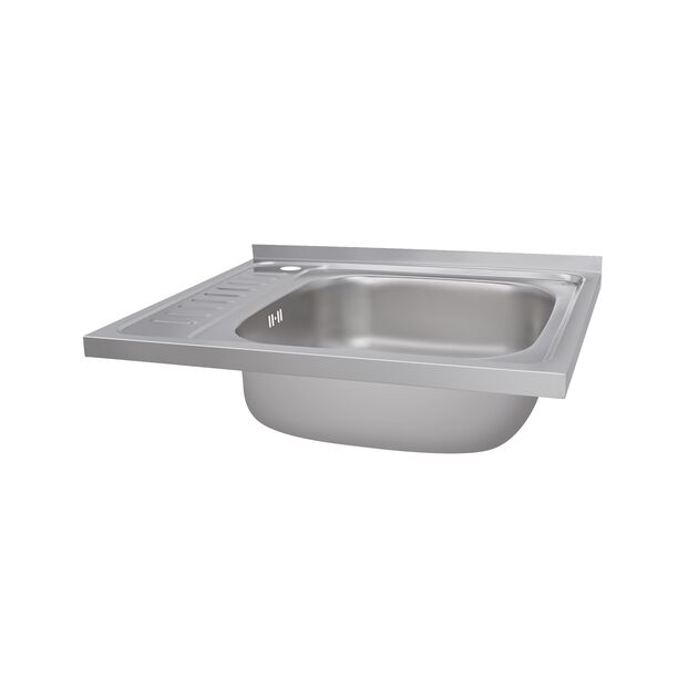 Кухонная мойка Brinex 6050-R 0,6 мм Satin (BRIN6050RSAT06), фото , зображення 4 | SNABZHENIE.com.ua Кухонная мойка Brinex 6050-R 0,6 мм Satin (BRIN6050RSAT06), фото , зображення 4 | SNABZHENIE.com.ua