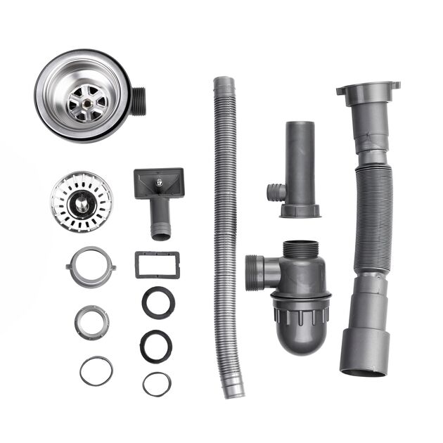 Кухонная мойка Brinex 6060-R 0,6 мм Satin (BRIN6060RSAT06), фото , зображення 6 | SNABZHENIE.com.ua Кухонная мойка Brinex 6060-R 0,6 мм Satin (BRIN6060RSAT06), фото , зображення 6 | SNABZHENIE.com.ua