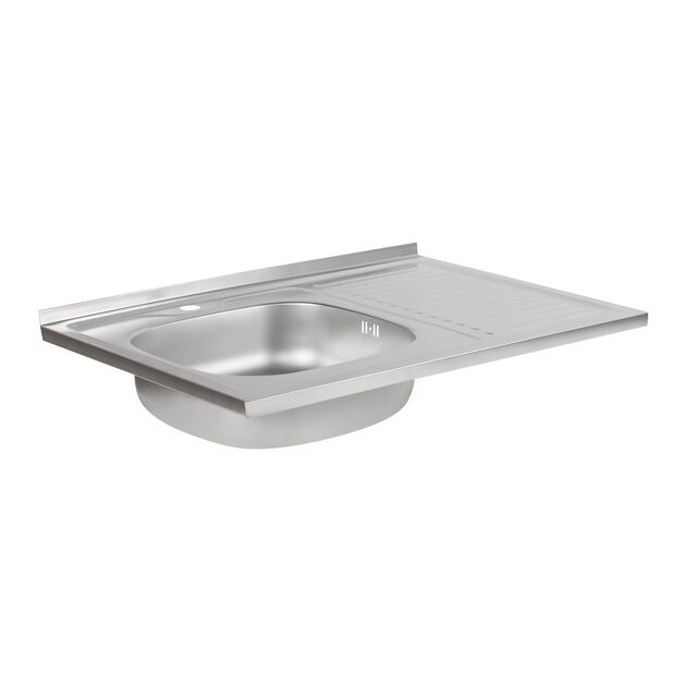 Кухонная мойка Brinex 6080-L 0,6 мм Satin (BRIN6080LSAT06), фото , зображення 3 | SNABZHENIE.com.ua Кухонная мойка Brinex 6080-L 0,6 мм Satin (BRIN6080LSAT06), фото , зображення 3 | SNABZHENIE.com.ua