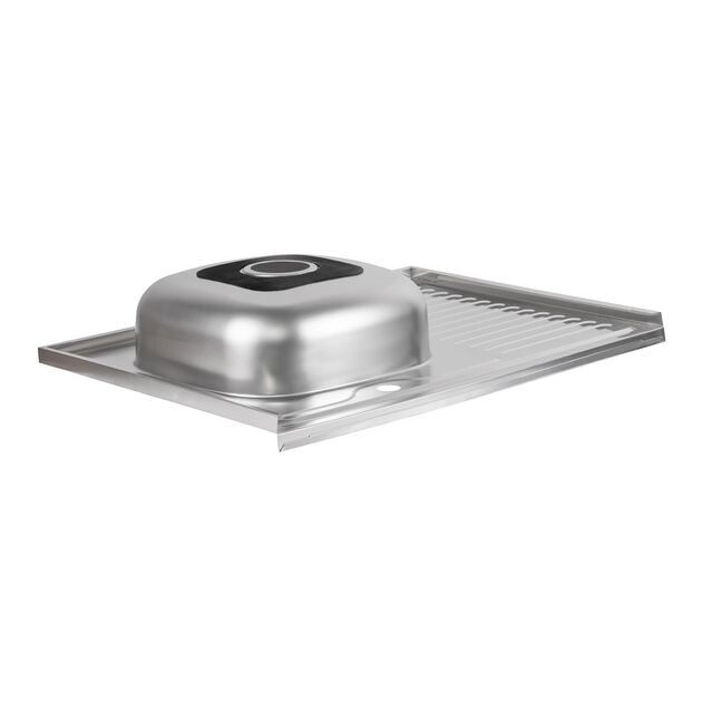 Кухонная мойка Brinex 6080-L 0,6 мм Satin (BRIN6080LSAT06), фото , зображення 4 | SNABZHENIE.com.ua Кухонная мойка Brinex 6080-L 0,6 мм Satin (BRIN6080LSAT06), фото , зображення 4 | SNABZHENIE.com.ua