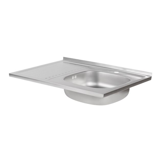 Кухонная мойка Brinex 6080-R 0,6 мм Satin (BRIN6080RSAT06), фото , зображення 3 | SNABZHENIE.com.ua Кухонная мойка Brinex 6080-R 0,6 мм Satin (BRIN6080RSAT06), фото , зображення 3 | SNABZHENIE.com.ua