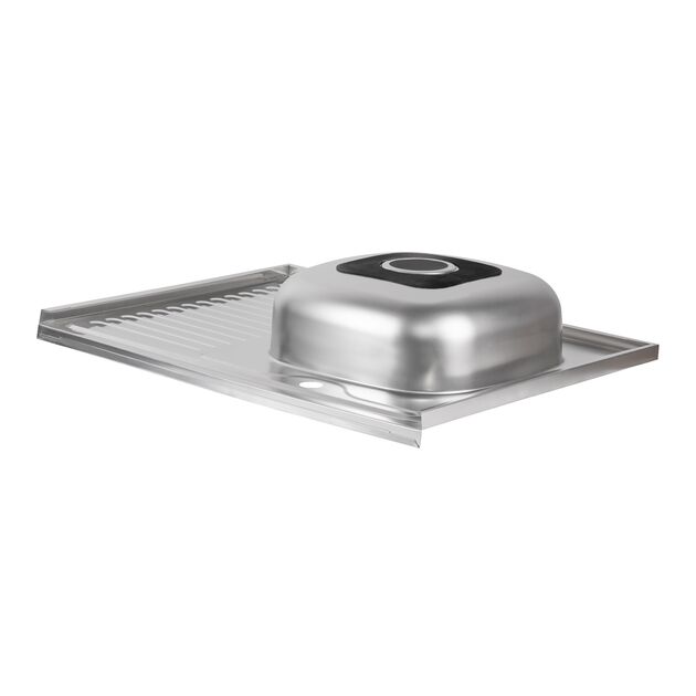 Кухонная мойка Brinex 6080-R 0,6 мм Satin (BRIN6080RSAT06), фото , зображення 4 | SNABZHENIE.com.ua Кухонная мойка Brinex 6080-R 0,6 мм Satin (BRIN6080RSAT06), фото , зображення 4 | SNABZHENIE.com.ua
