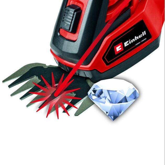Ножиці для трави акумуляторні Einhell GE-CG 18/100 Li Kit 18В PXC акб 1х2.5А·год 10см крок різу 8мм 1.06кг, фото , изображение 7 | SNABZHENIE.com.ua Ножиці для трави акумуляторні Einhell GE-CG 18/100 Li Kit 18В PXC акб 1х2.5А·год 10см крок різу 8мм 1.06кг, фото , изображение 7 | SNABZHENIE.com.ua