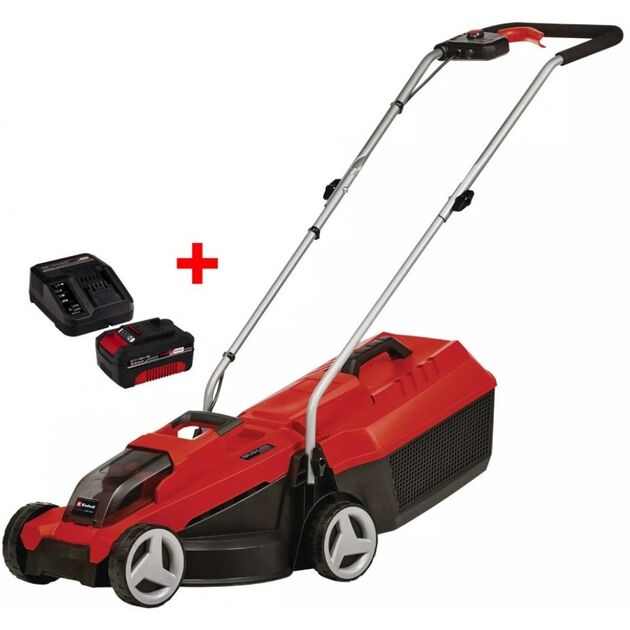 Газонокосарка акумуляторна Einhell PXC GE-CM 18/32 Li Kit 18В акб 1х4.0А·год 32см 25л 30-70мм 8.5кг, фото  | SNABZHENIE.com.ua