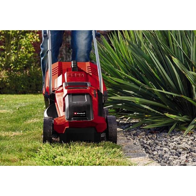 Газонокосарка акумуляторна Einhell PXC GE-CM 18/32 Li Kit 18В акб 1х4.0А·год 32см 25л 30-70мм 8.5кг, фото , изображение 3 | SNABZHENIE.com.ua Газонокосарка акумуляторна Einhell PXC GE-CM 18/32 Li Kit 18В акб 1х4.0А·год 32см 25л 30-70мм 8.5кг, фото , изображение 3 | SNABZHENIE.com.ua