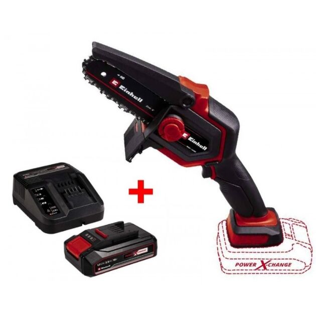 Пила ланцюгова акумуляторна Einhell GE-PS 18/15 Li BL Kit PXC 18В акб 1х2.5А·год безщіткова шина 158мм різ 125мм 4.8 м/с 1.1кг, фото , изображение 2 | SNABZHENIE.com.ua Пила ланцюгова акумуляторна Einhell GE-PS 18/15 Li BL Kit PXC 18В акб 1х2.5А·год безщіткова шина 158мм різ 125мм 4.8 м/с 1.1кг, фото , изображение 2 | SNABZHENIE.com.ua