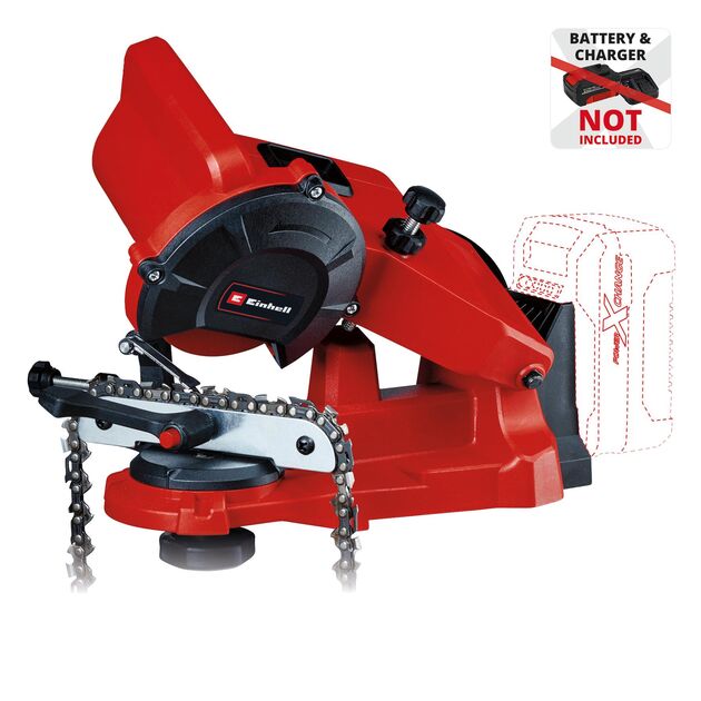 Верстат для заточування ланцюгів акумуляторний Einhell GE-CS 18 Li - Solo 18В PXC 6500 об/хв диск 108х23мм 1.68кг без АКБ і ЗП, фото , зображення 2 | SNABZHENIE.com.ua Верстат для заточування ланцюгів акумуляторний Einhell GE-CS 18 Li - Solo 18В PXC 6500 об/хв диск 108х23мм 1.68кг без АКБ і ЗП, фото , зображення 2 | SNABZHENIE.com.ua