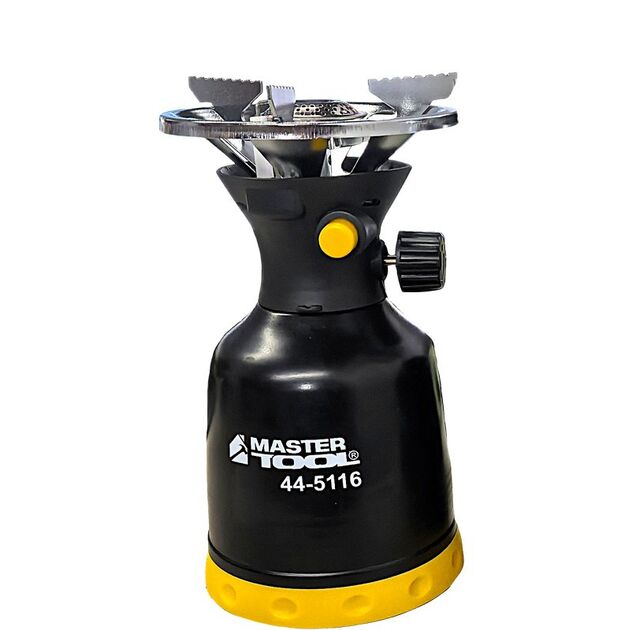 Примус газовый MASTERTOOL пьезоподжиг 2.16 кВт 154.3 г/час 44-5116, фото  | SNABZHENIE.com.ua