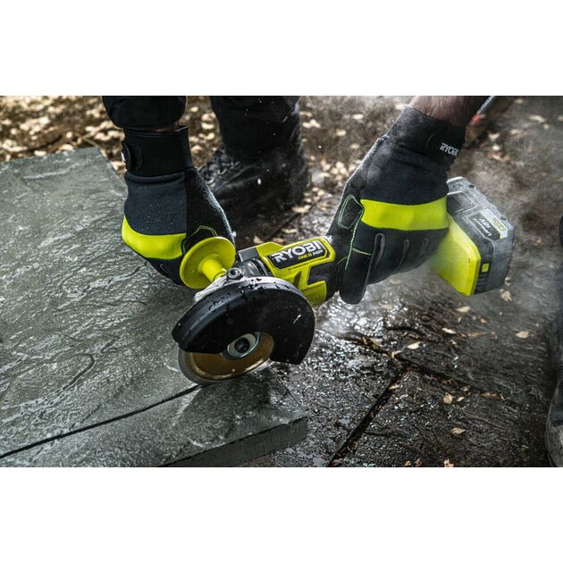 Шліфмашина кутова акумуляторна Ryobi ONE+ НР RAG18X-1C40S 125мм 18В 1х4А·год 9200об·хв 2.1кг сумка, фото , зображення 7 | SNABZHENIE.com.ua Шліфмашина кутова акумуляторна Ryobi ONE+ НР RAG18X-1C40S 125мм 18В 1х4А·год 9200об·хв 2.1кг сумка, фото , зображення 7 | SNABZHENIE.com.ua
