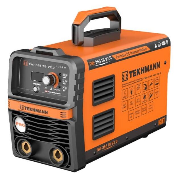 Зварювальний апарат інверторний Tekhmann TWI-355 TB v2.0 140А 5.8кВа 170-270В 5кг, фото  | SNABZHENIE.com.ua