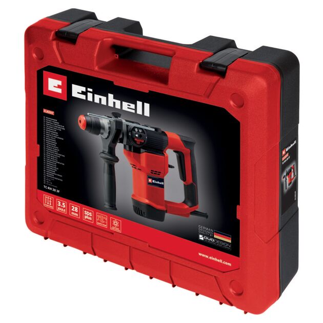 Перфоратор Einhell TC-RH 28 3F, 950 Вт, SDS+, бочковий, 3.5 Дж, 990 об/хв, кейс, 4.77 кг, фото , изображение 9 | SNABZHENIE.com.ua Перфоратор Einhell TC-RH 28 3F, 950 Вт, SDS+, бочковий, 3.5 Дж, 990 об/хв, кейс, 4.77 кг, фото , изображение 9 | SNABZHENIE.com.ua