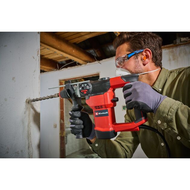 Перфоратор Einhell TC-RH 28 3F, 950 Вт, SDS+, бочковий, 3.5 Дж, 990 об/хв, кейс, 4.77 кг, фото , изображение 10 | SNABZHENIE.com.ua Перфоратор Einhell TC-RH 28 3F, 950 Вт, SDS+, бочковий, 3.5 Дж, 990 об/хв, кейс, 4.77 кг, фото , изображение 10 | SNABZHENIE.com.ua