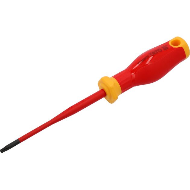 Викрутка з шліцом TORX діелектрична ізольована YATO: T15х 100/ 188 мм, оголений шліц- 17 мм [12], фото  | SNABZHENIE.com.ua