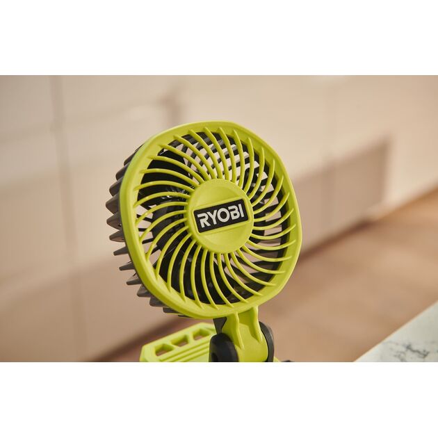 Вентилятор акумуляторний кліпса Ryobi USB Lithium RCF4-0 4В 3800об·хв обертання 325° поворот 180° 2 швидкості 0.29кг без АКБ та ЗП, фото , зображення 9 | SNABZHENIE.com.ua Вентилятор акумуляторний кліпса Ryobi USB Lithium RCF4-0 4В 3800об·хв обертання 325° поворот 180° 2 швидкості 0.29кг без АКБ та ЗП, фото , зображення 9 | SNABZHENIE.com.ua