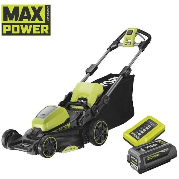 Газонокосарка акумуляторна Ryobi Max Power RY36LM40A-140 36В акб 1х4А·год 40см 50л 25-75мм 18.6кг, фото  | SNABZHENIE.com.ua