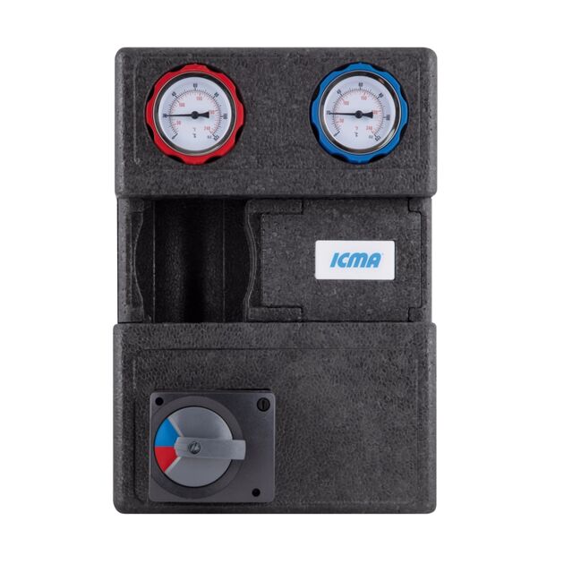Насосная группа Icma №R001 1 1/2"x1" подключение слева, без насоса 93R001AFS53SC, фото  | SNABZHENIE.com.ua