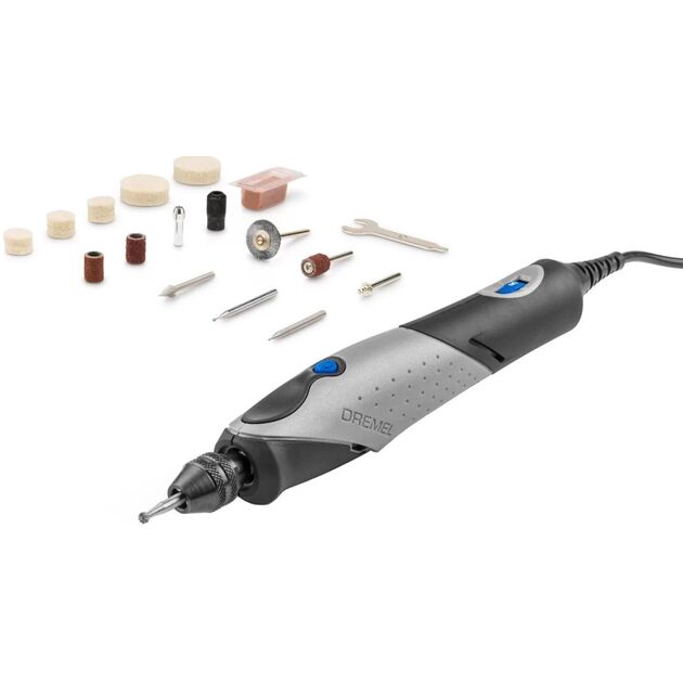 Шліфмашина шліфувально-гравірувальна Dremel Stylo+ 2050-15 9Вт 5000-22000об·хв 15 насадок 16см 0.11кг, фото  | SNABZHENIE.com.ua