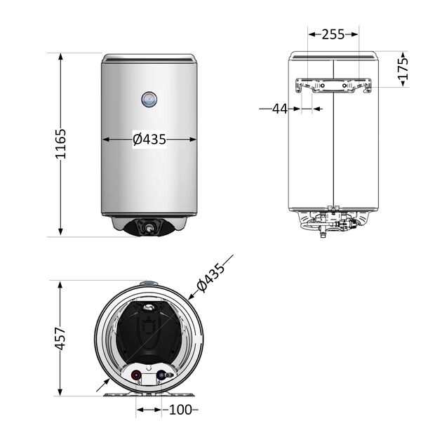 Электрический водонагреватель Thermo Alliance Spectra 120 л  вертикальный, сухой керамический ТЭН 2,0 кВт, фото , зображення 2 | SNABZHENIE.com.ua Электрический водонагреватель Thermo Alliance Spectra 120 л  вертикальный, сухой керамический ТЭН 2,0 кВт, фото , зображення 2 | SNABZHENIE.com.ua