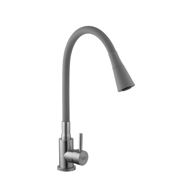 Смеситель для кухни Kroner KRP Edelstahl Klassisch - ESG031GRA, фото  | SNABZHENIE.com.ua