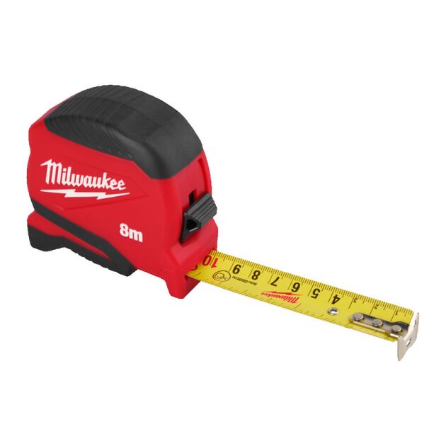 Рулетка Pro Compact MILWAUKEE (Gen 2), 8м, (25мм), фото , изображение 2 | SNABZHENIE.com.ua Рулетка Pro Compact MILWAUKEE (Gen 2), 8м, (25мм), фото , изображение 2 | SNABZHENIE.com.ua