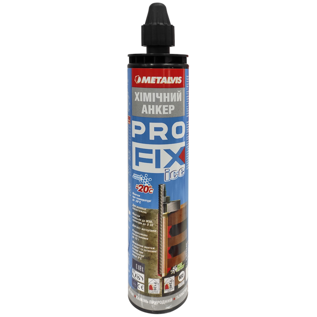 PROFIX Ice Хімічний анкер зимовий 300 мл Metalvis, фото  | SNABZHENIE.com.ua
