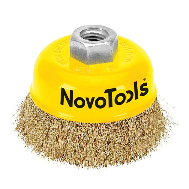 Диск.чашка гофр.пров. 100 M14x2 латунь NovoTools NTWB10014BC, фото  | SNABZHENIE.com.ua