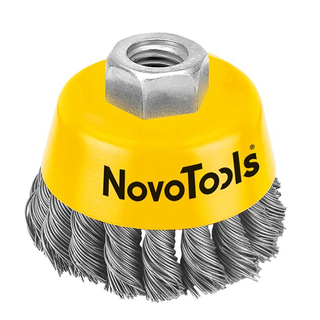 Диск.чашка жгут.пров. 65 M14x2 сталь NovoTools NTWB6514ST, фото  | SNABZHENIE.com.ua
