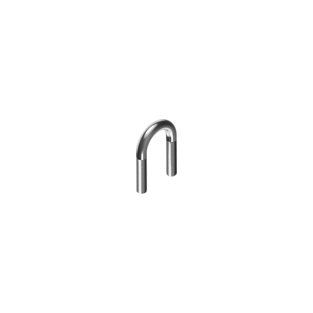 U-Хомут 52/М10 болт-скоба д/труби 1 1/2"/DN40 (44,5-48,3 мм) DIN3570A цб, фото  | SNABZHENIE.com.ua