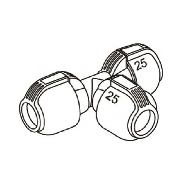 Соединитель T-образный Gardena 25мм, фото , зображення 3 | SNABZHENIE.com.ua Соединитель T-образный Gardena 25мм, фото , зображення 3 | SNABZHENIE.com.ua