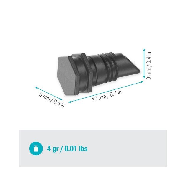 Заглушка Gardena Micro-Drip-System для шлангов 4,6 мм (3/16") 10 шт, фото , зображення 3 | SNABZHENIE.com.ua Заглушка Gardena Micro-Drip-System для шлангов 4,6 мм (3/16") 10 шт, фото , зображення 3 | SNABZHENIE.com.ua