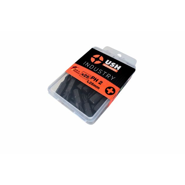 Насадка викруткова USH Industry : Phillips PH2 x 25 мм. Torsion Уп. 25 шт., фото  | SNABZHENIE.com.ua
