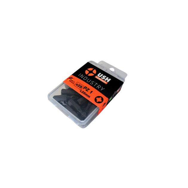Насадка викруткова USH Industry : Phillips PZ1 x 25 мм. Torsion Уп. 25 шт., фото  | SNABZHENIE.com.ua