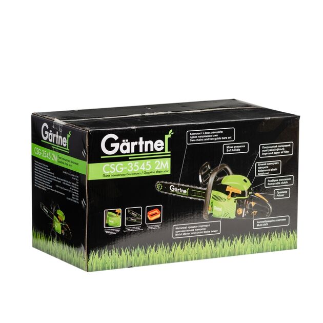 Пила ланцюгова бензинова Gartner CSG-3545 2M 45см 3.5кВт/4.7л.с. 45см3 6кг, фото , зображення 7 | SNABZHENIE.com.ua