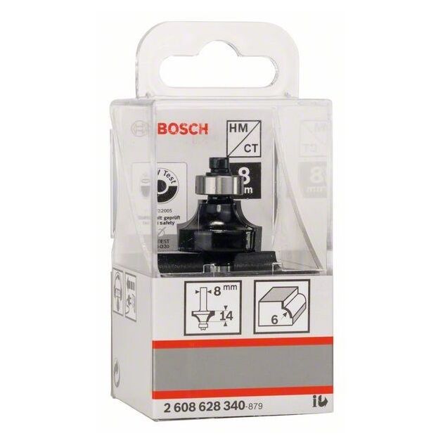 Фреза карнизна Bosch Professional Std S8 R6 L13.2, фото , изображение 6 | SNABZHENIE.com.ua
