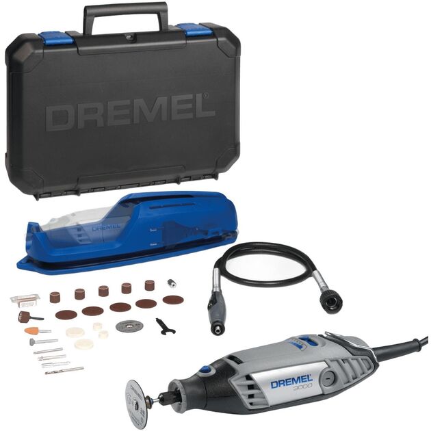 Шліфмашина шліфувально-гравірувальна Dremel 3000-1/25 130Вт 10000-33000об·хв 25 насадок кейс 0.55кг, фото  | SNABZHENIE.com.ua