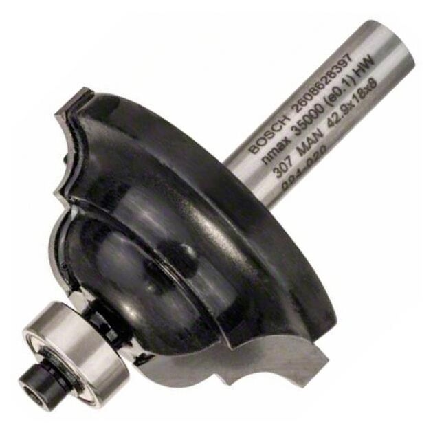 Фреза профільна D Bosch Professional Std S8 R6.3 B15 L18, фото , изображение 2 | SNABZHENIE.com.ua