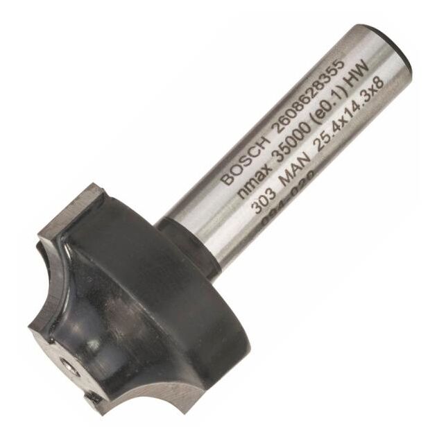 Фреза профільна E Bosch Professional Std S8 R6.3 D25.4 L14, фото , изображение 2 | SNABZHENIE.com.ua