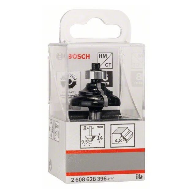 Фреза профільна C Bosch Professional Std S8 R4.8 B9.5 L14, фото , изображение 6 | SNABZHENIE.com.ua