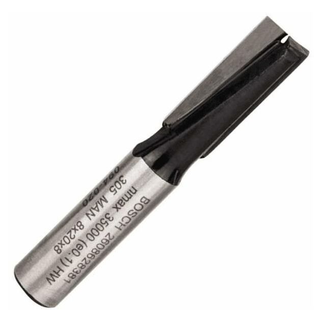 Фреза пазова Bosch Professional з двома лезами Std S8 D8 L20, фото  | SNABZHENIE.com.ua